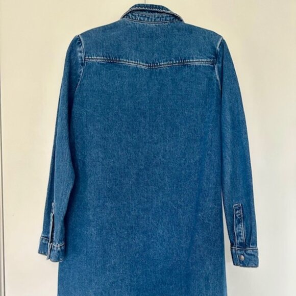 APC Mia Demin Long Sleeve Mini Dress, Size 36 - Picture 3 of 3